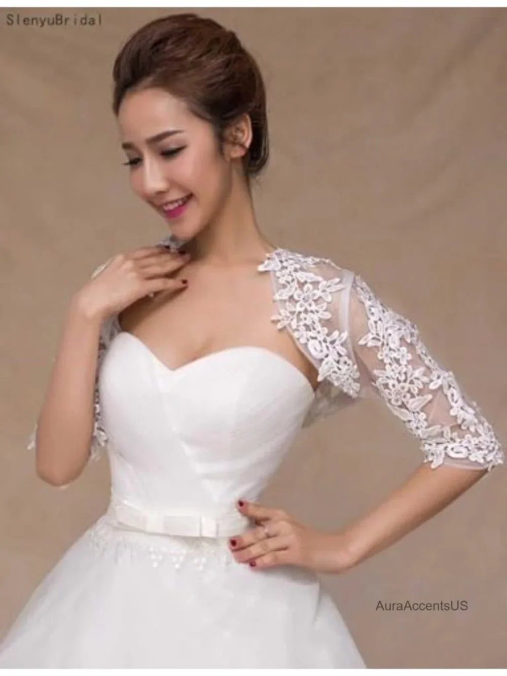 Lace Bridal Bolero Jacket Shawl Wrap for Wedding Party Formal Cape